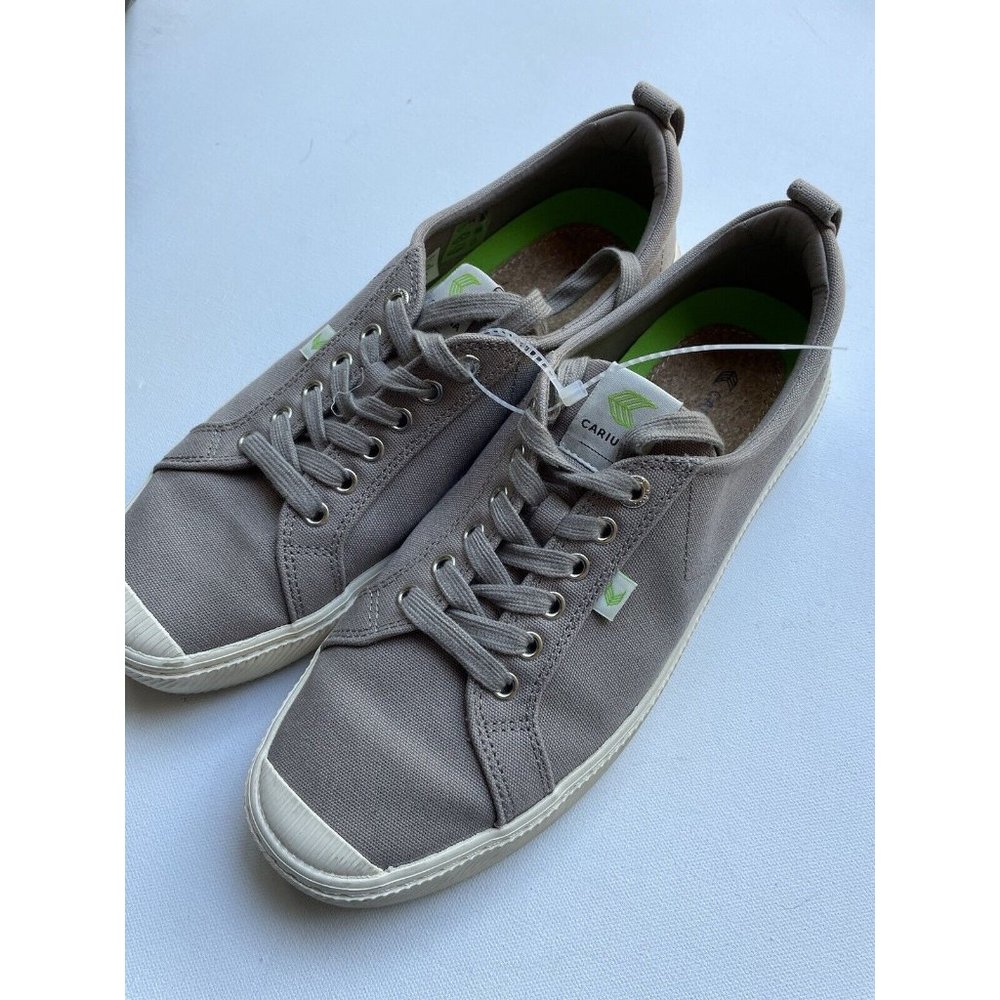 Men's CARIUMA Rio Brasil OCA Gray Canvas Lace Up Low Top Sneakers Shoes size 12